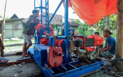 Our new deep well drilling machine for #WaterConnections is finished, here it is!