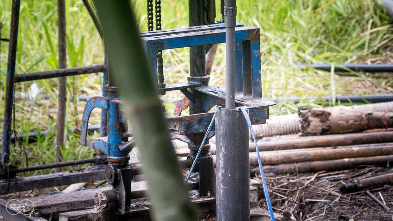 Drilling deep well East Sumba