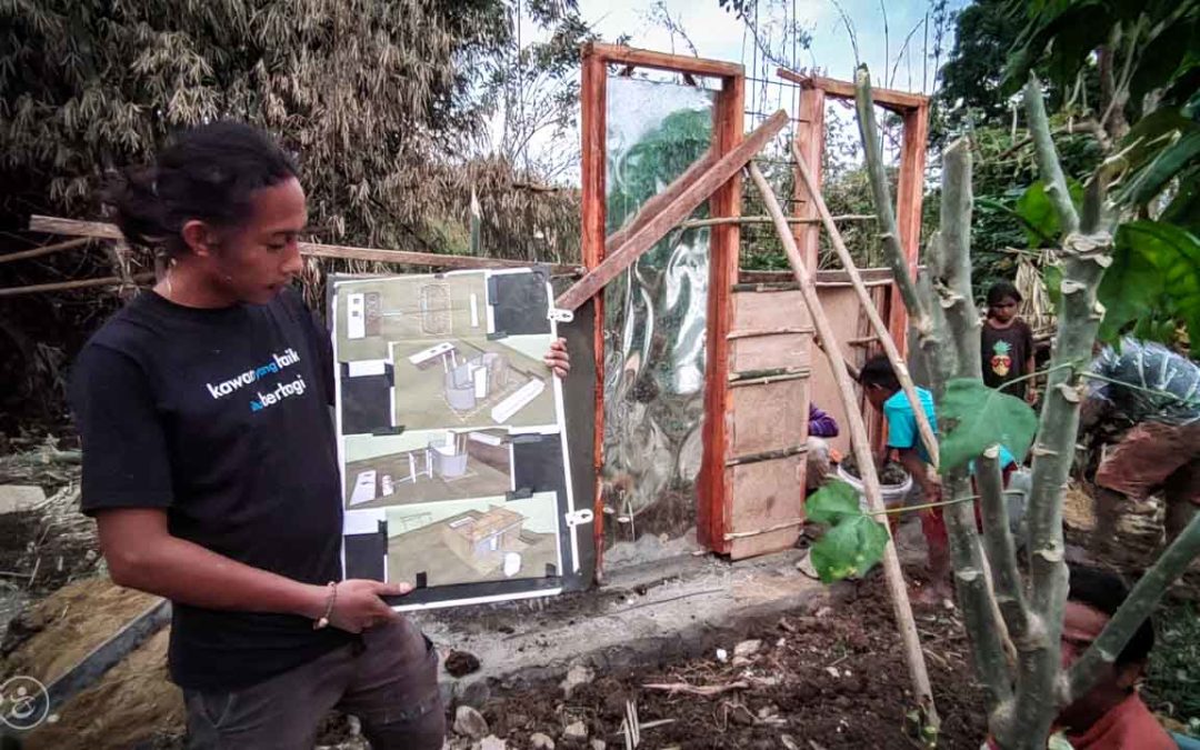 Process of manufacturing healthy sanitary facilities in East Sumba