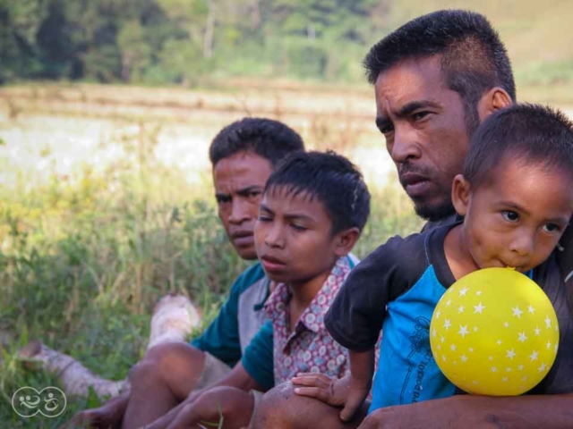 Grasshoppers destroy everything in their path and starve the villages.