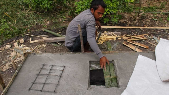 Construction of new sanitation facilities in East Sumba