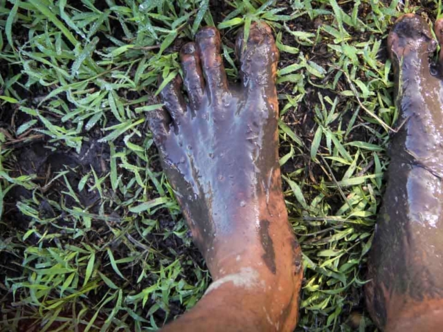 Hard work in the rice fields in Mbinudita, East Sumba.