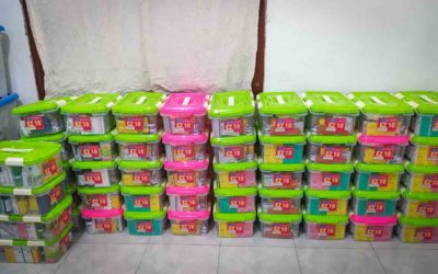 First aid kits are being prepared here in Sumba