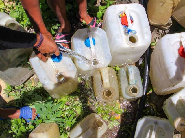 The jerry cans tell so many things and stories