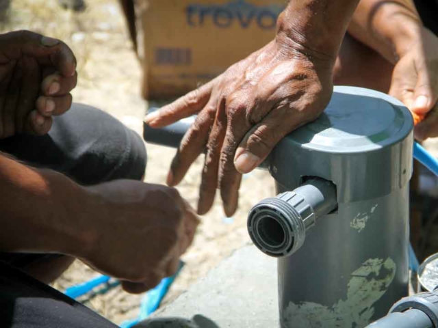 Clean water tanks and healthy sanitation facilities: Examples of constructions we are building in the poorest villages in Indonesia