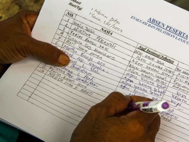 We assess the cases of patients cared for by health workers in the village of Mbinudita, Sumba Timur.