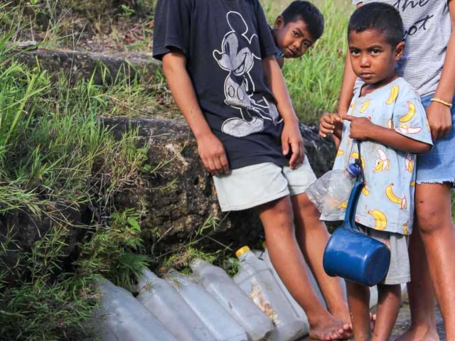 In East Sumba, kids have to walk for hours to fetch water