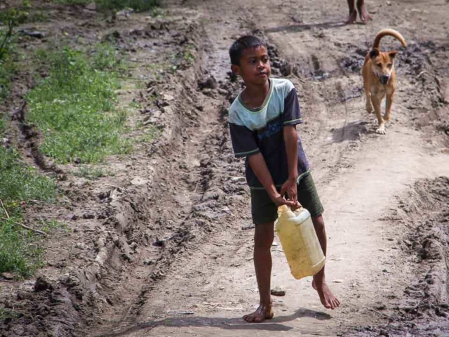 In East Sumba, kids have to walk for hours to fetch water