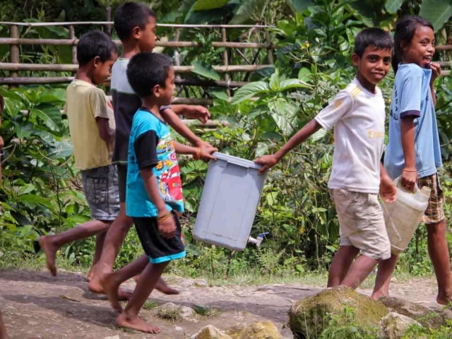 In East Sumba, kids have to walk for hours to fetch water