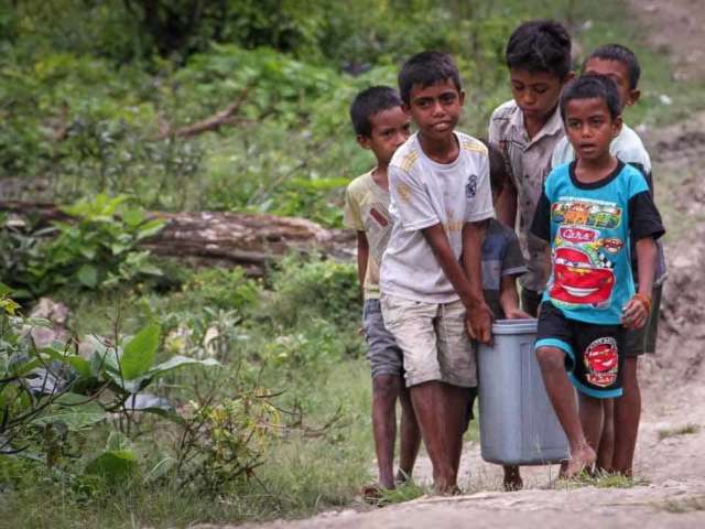 In East Sumba, kids have to walk for hours to fetch water