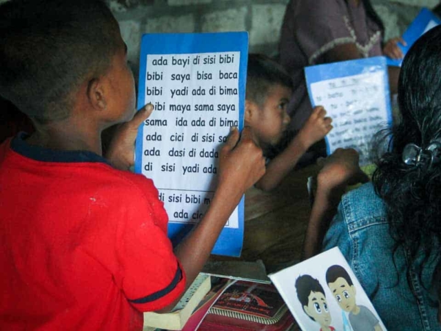 Fair Future implements programs to promote literacy in extremely rural villages.