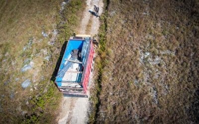 Awesome! The first loaded truck arrives at Laindatang