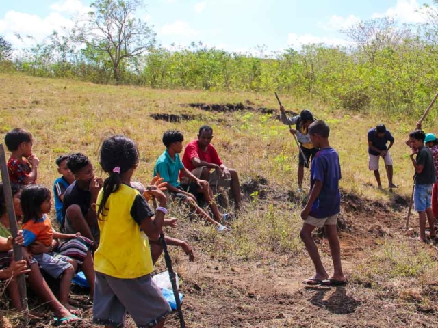 Repair of access to Laindatang village