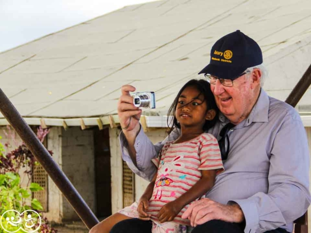 John from Rotary Australia visits programs here with Fair Future