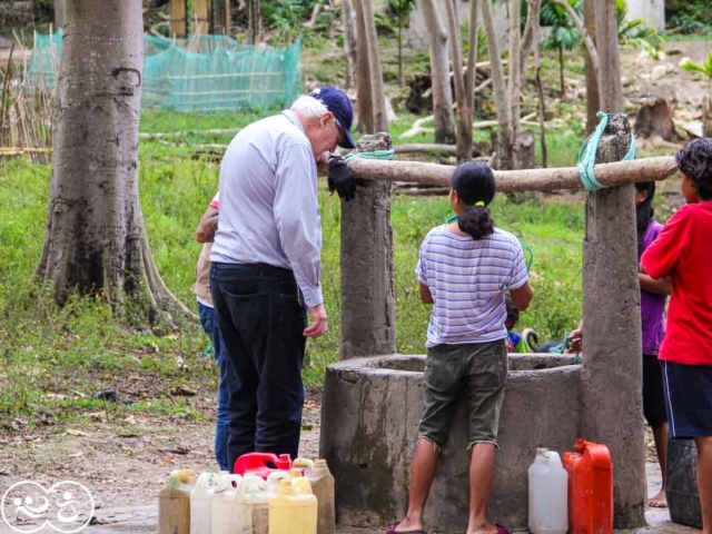 John from Rotary Australia visits programs here with Fair Future