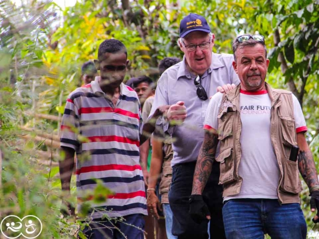 John from Rotary Australia visits programs here with Fair Future