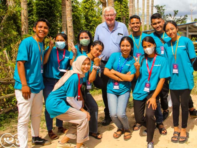 John from Rotary Australia visits programs here with Fair Future