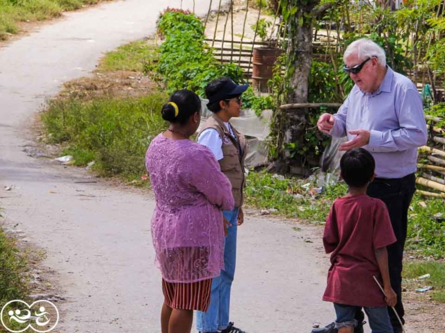 John from Rotary Australia visits programs here with Fair Future