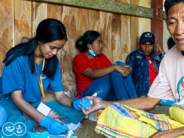 A Drop of Hope: Blood Testing for Malaria in East Sumba by Fair Future.