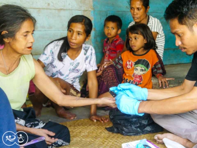 A Drop of Hope: Blood Testing for Malaria in East Sumba by Fair Future.