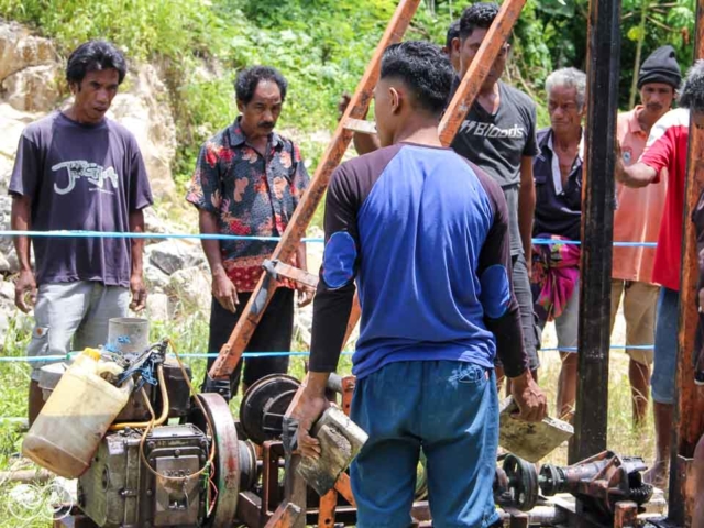 Drilling for Clean Water Changes Lives in East Sumba.