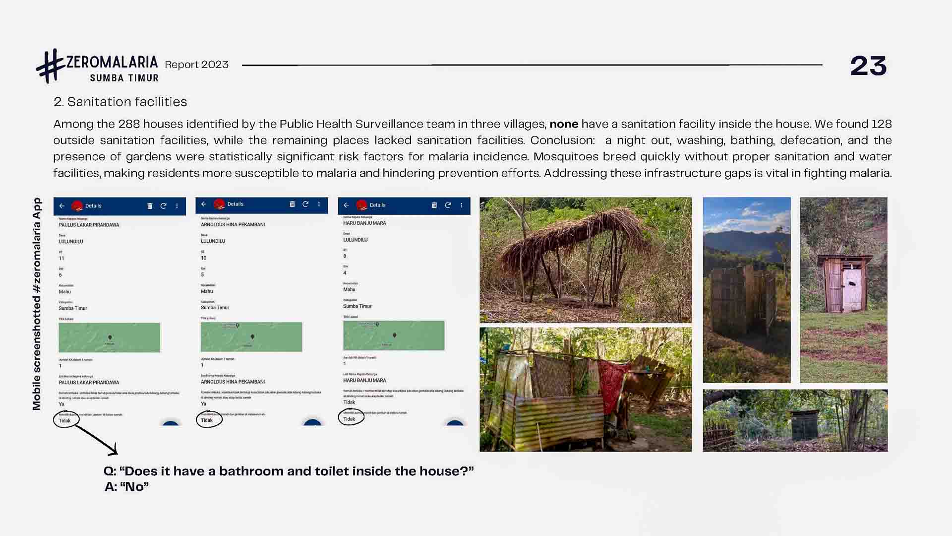 Zero Malaria Program - Activity and work report