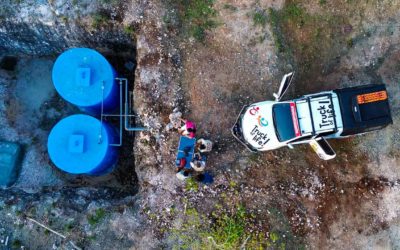 The two huge reservoirs located in Desa TanaMbanas