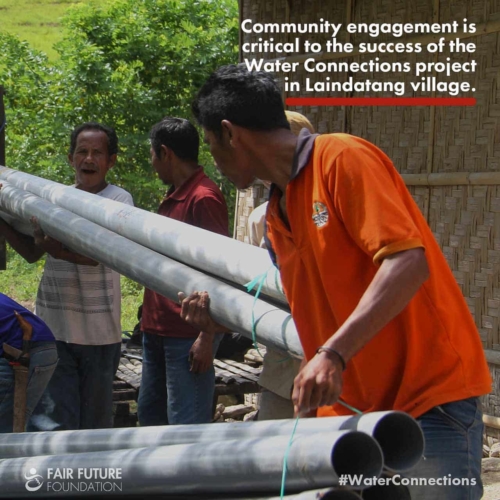 The local community plays a crucial role in Water Connections Project