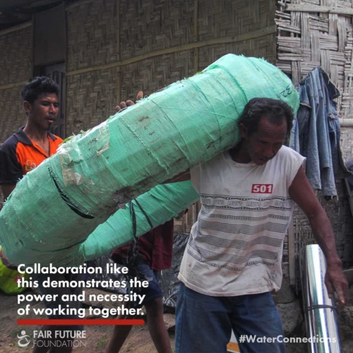 The local community plays a crucial role in Water Connections Project