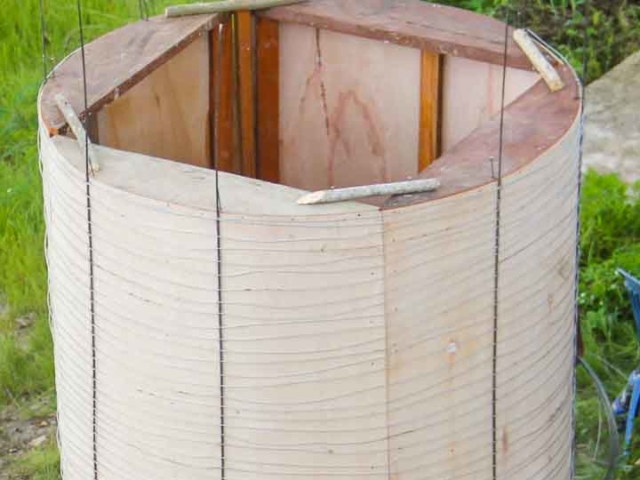 We build 5000-litre ferrocement water tanks in rural areas.