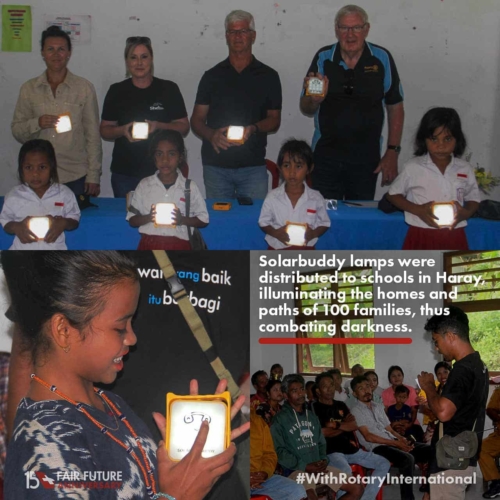 Rotary and Fair Future Combat Malaria and Poverty in Mahu.