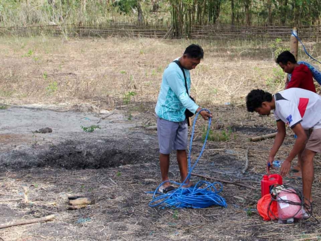 Phase 3 of Laindatang Water Connections: Testing New Wells After Months of Drilling.