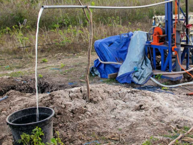 Phase 3 of Laindatang Water Connections: Testing New Wells After Months of Drilling.