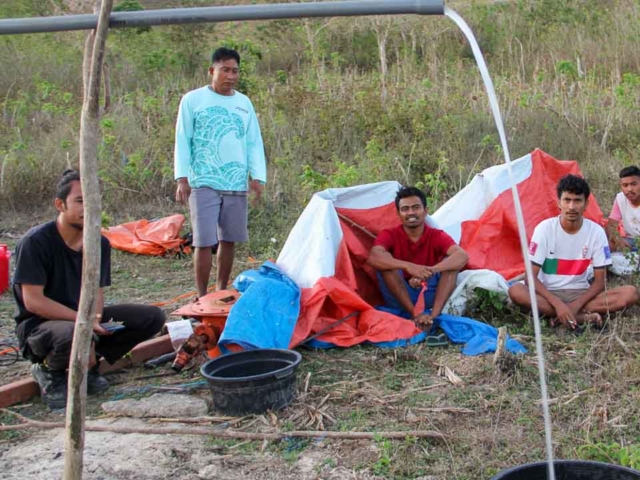 Phase 3 of Laindatang Water Connections: Testing New Wells After Months of Drilling.