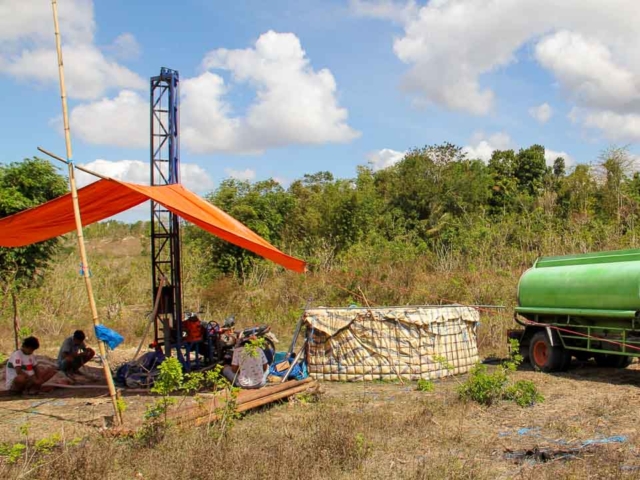 Phase 3 of Laindatang Water Connections: Testing New Wells After Months of Drilling.