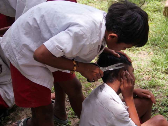 Resilience and Laughter: Haircuts and Hygiene in Ultra-Rural Laindatang.