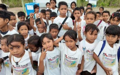 Laindatang School Children Receive Unique Water Initiative T-Shirts