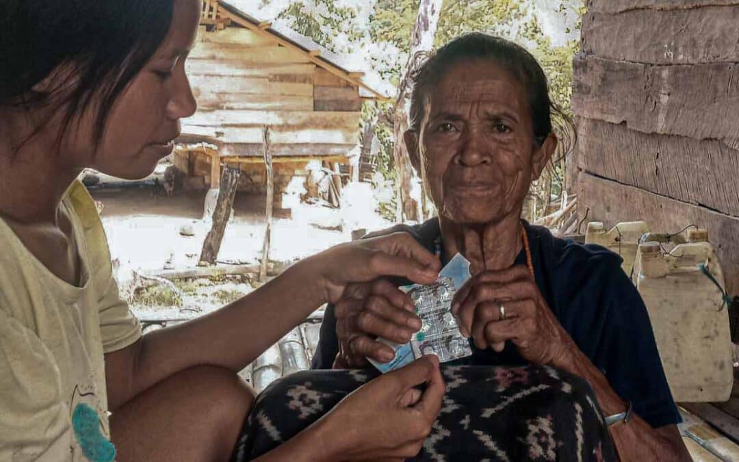 Health agents providing medical care in ultra-rural East Sumba for the Primary Medical Care Program.