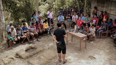 Children receiving clean water and medical care funded by small donations to Fair Future Foundation.