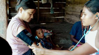 Community health agent in rural Indonesia