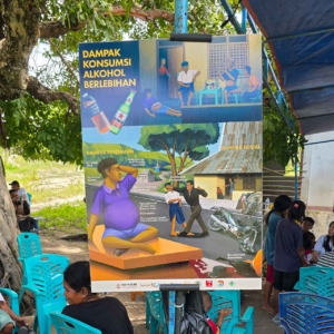 Medical team delivering care, testing and vaccination in a remote community