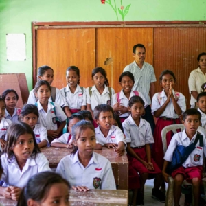 Medical team delivering care, testing and vaccination in a remote community