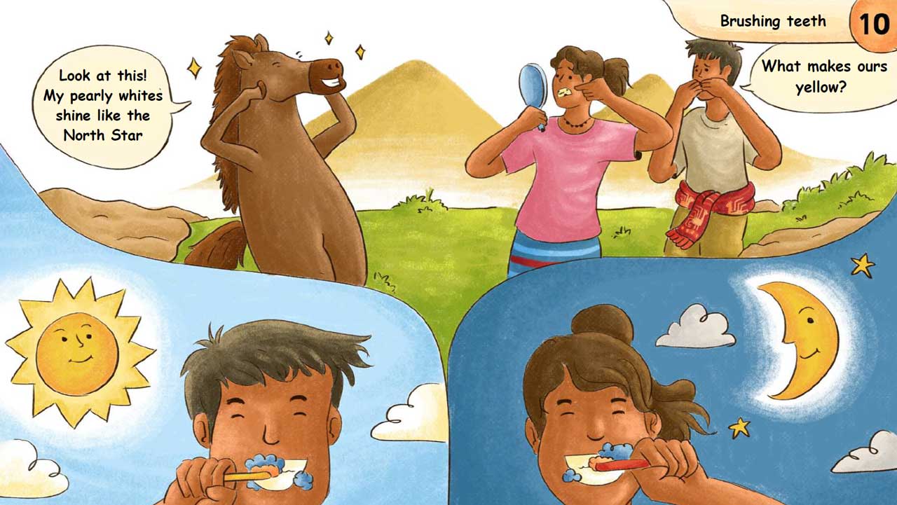 Children exposed to secondhand smoke in a closed room illustration by Fair Future