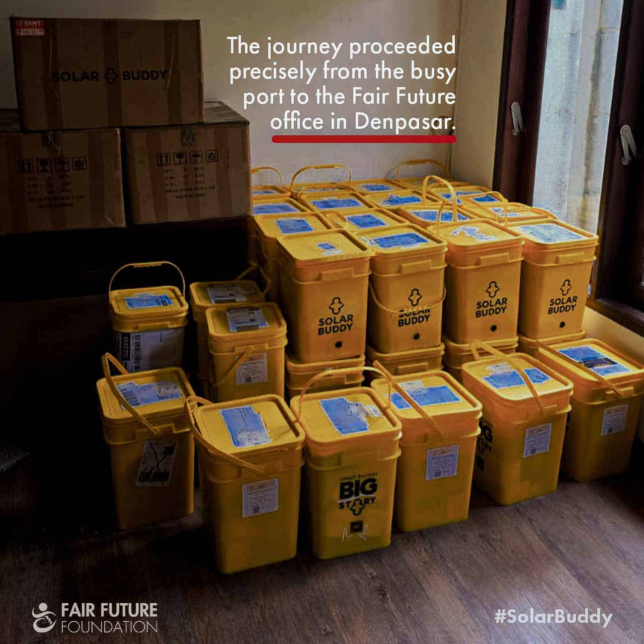 2,224 SolarBuddy Lamps Stored at Rumah Kambera