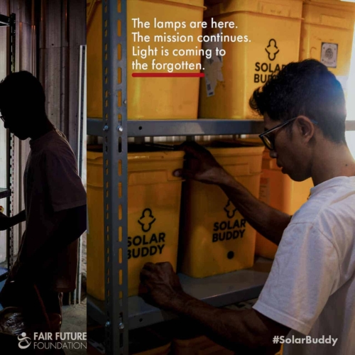 2,224 SolarBuddy Lamps Stored at Rumah Kambera