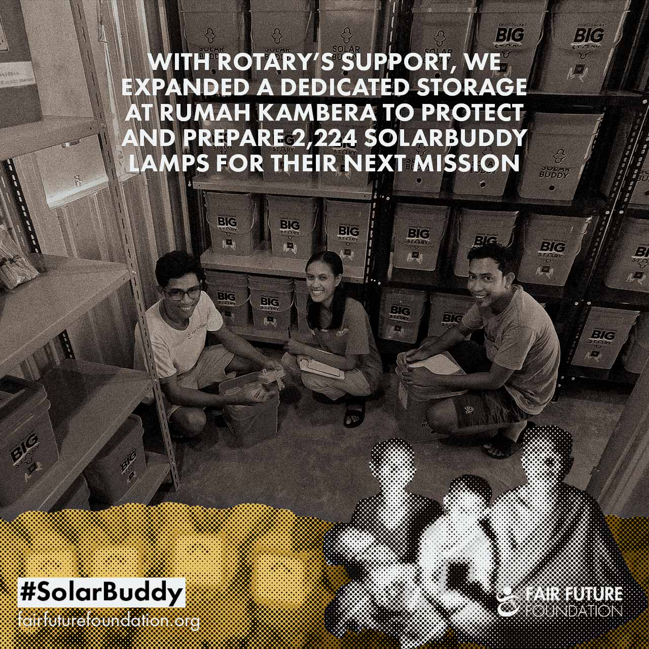 New Depot Built at Rumah Kambera for SolarBuddy Storage