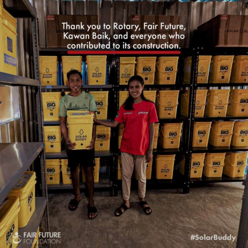 New Depot Built at Rumah Kambera for SolarBuddy Storage
