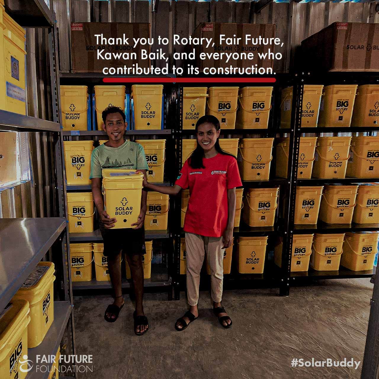 New Depot Built at Rumah Kambera for SolarBuddy Storage