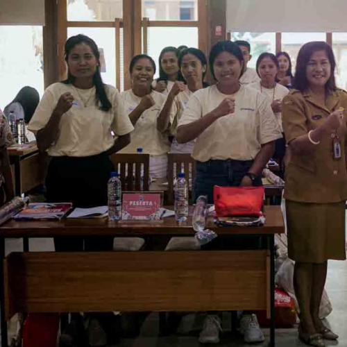 Kawan Sehat agents during a May 2025 medical training in East Sumba
