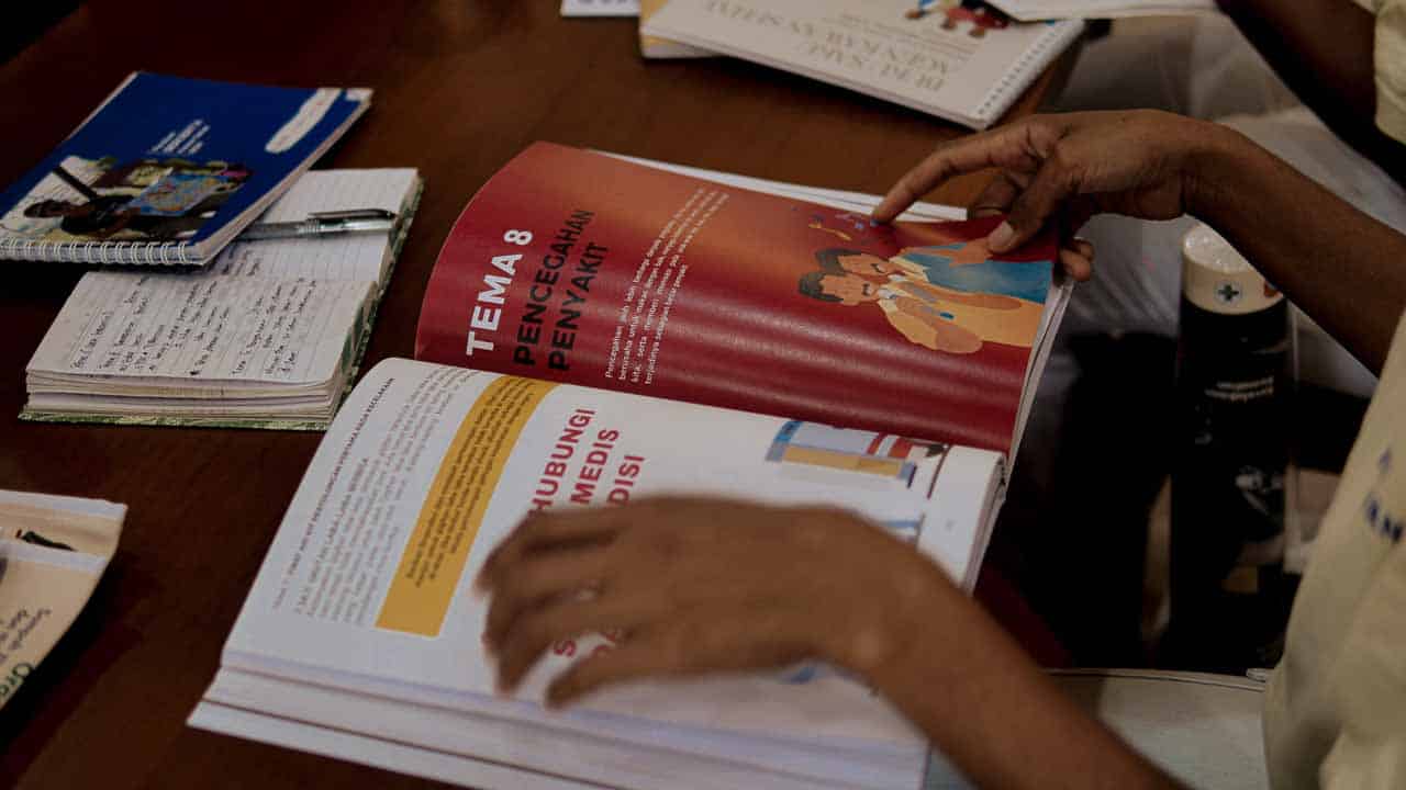 Kawan Sehat agents during a May 2025 medical training in East Sumba
